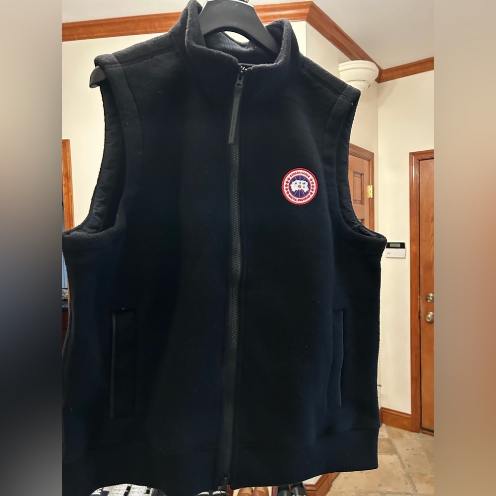 Men's Canada, goose black fleece vest size XXL
